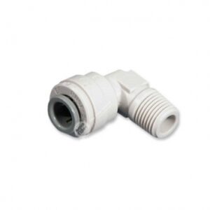 Уголок пластиковый Aquafilter A4ME4 для присоединения стандартной 1/4 дюйма трубки к корпусам фильтров для воды.